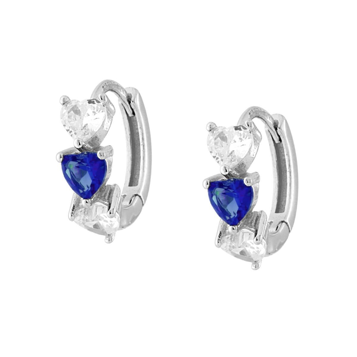 Orecchini a Cerchio Trilogy Hearts