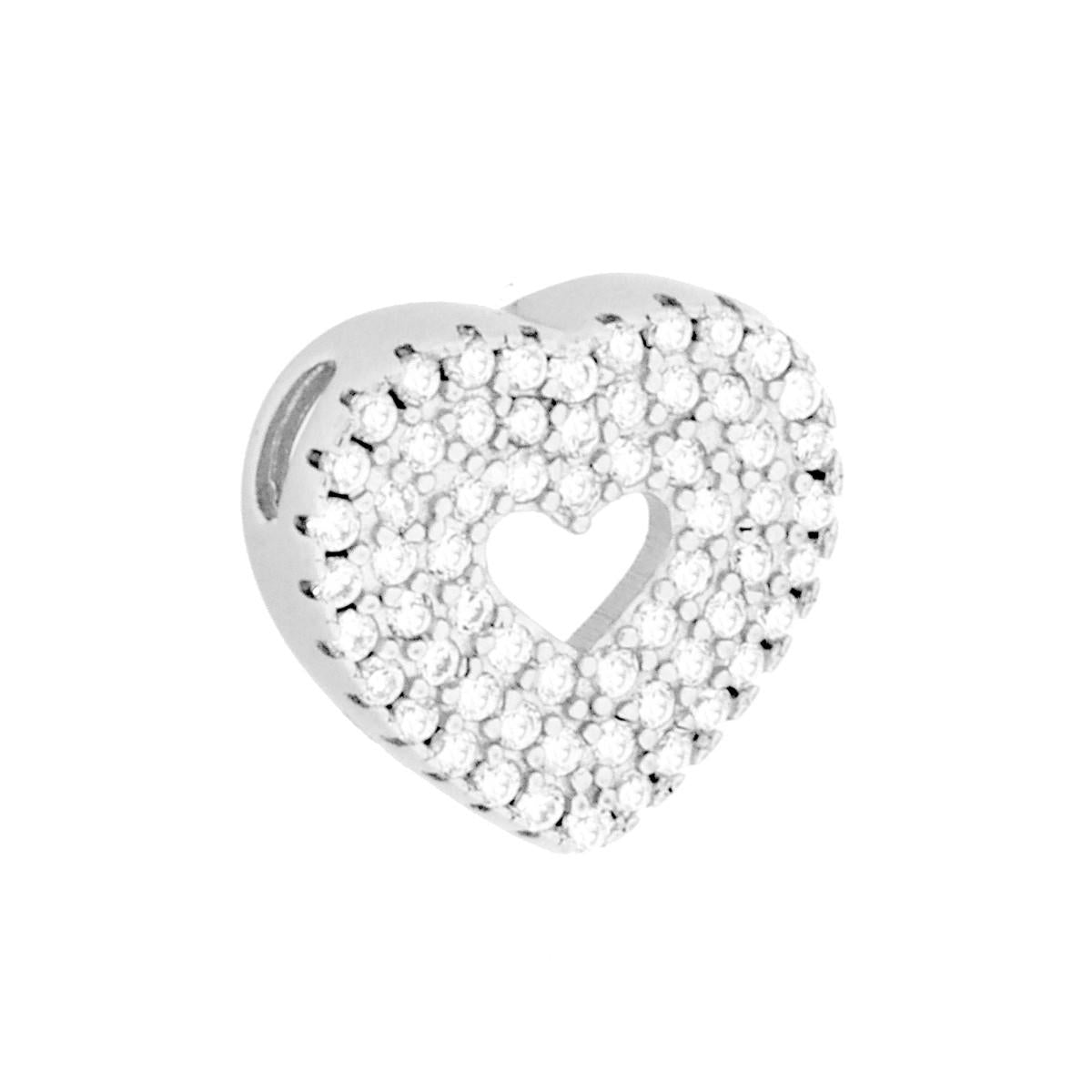 Ciondolo Cuore Pavè