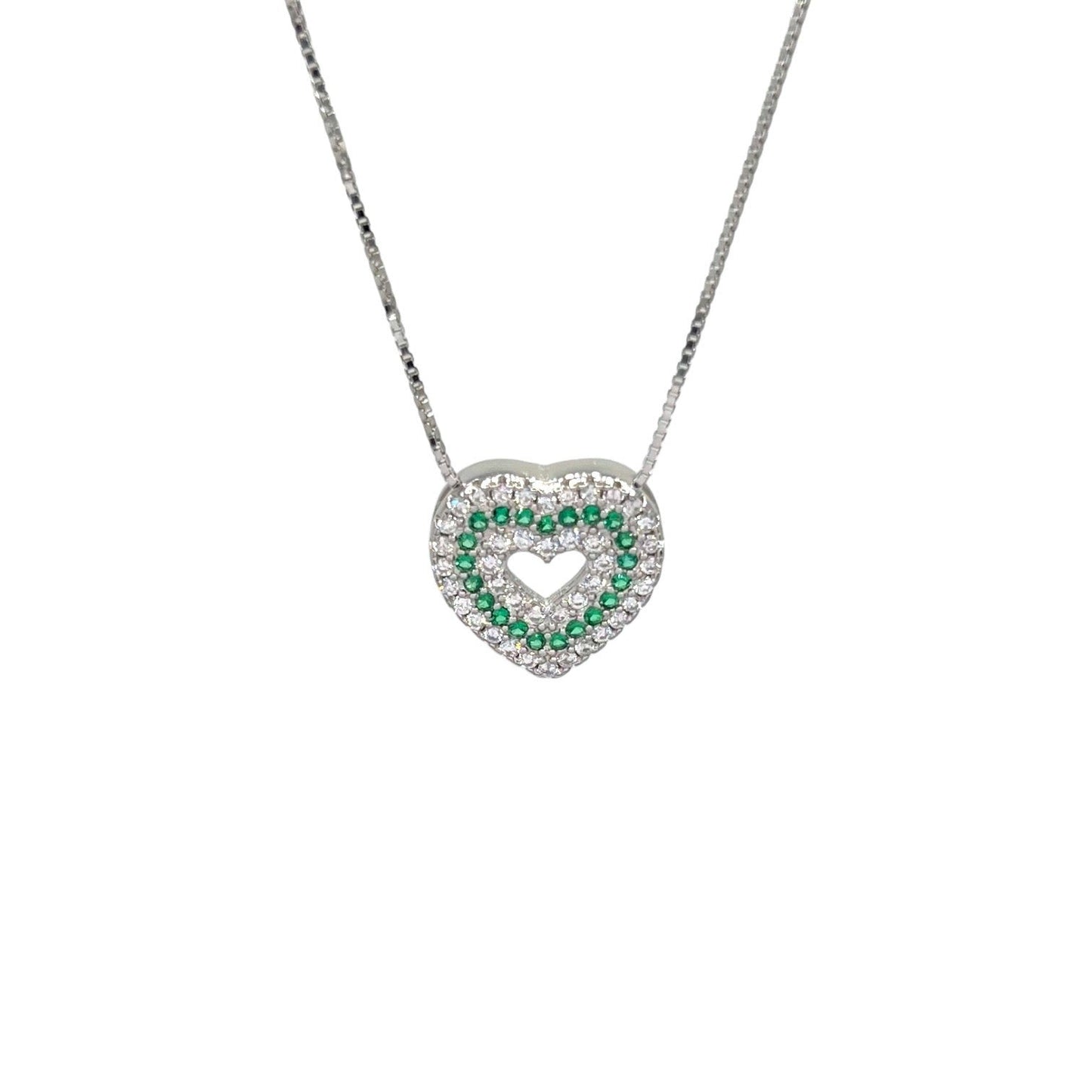 Ciondolo Cuore Pavè