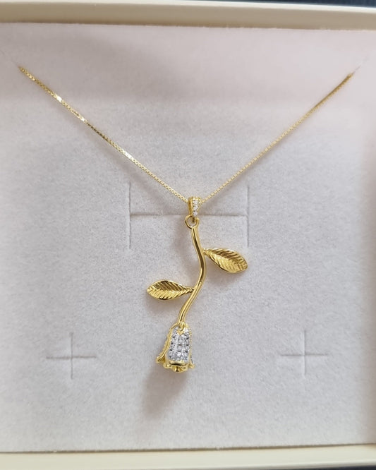Collana Rosa della Rinascita zirconato