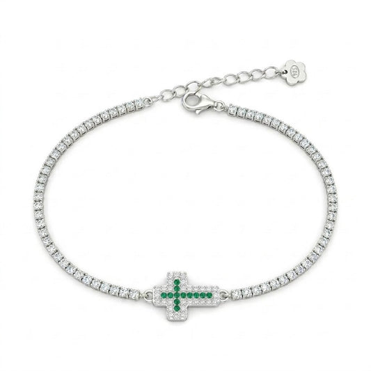 Bracciale tennis croce