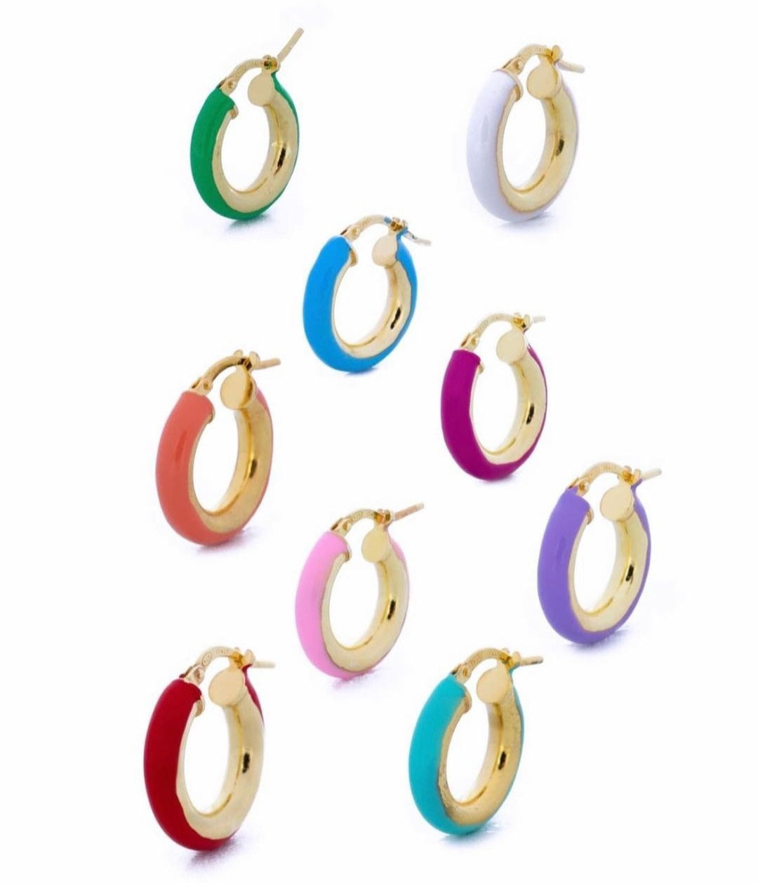 Orecchini Smaltati Rainbow