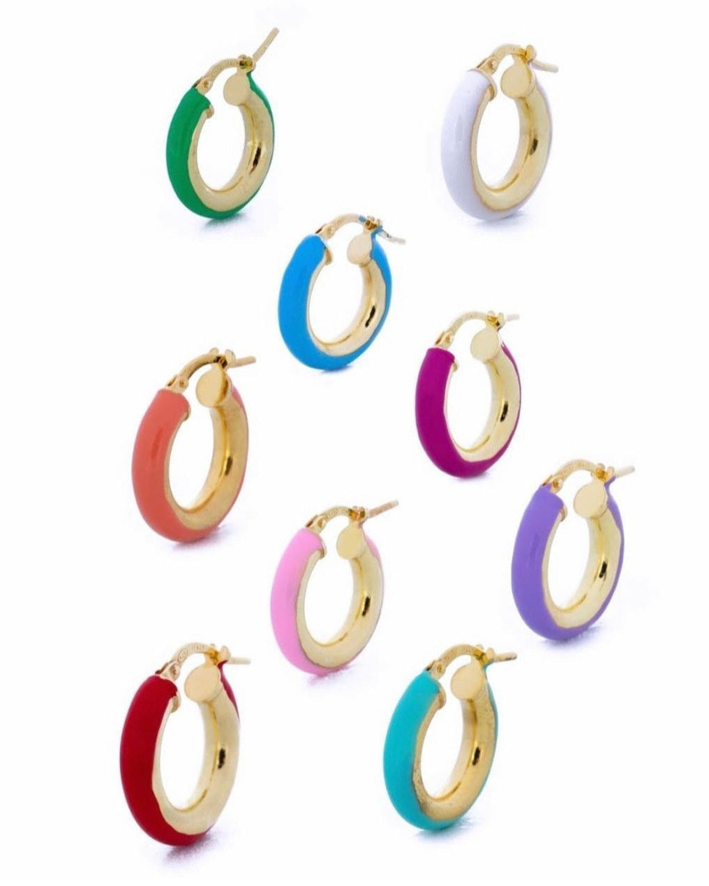 Orecchini Smaltati Rainbow