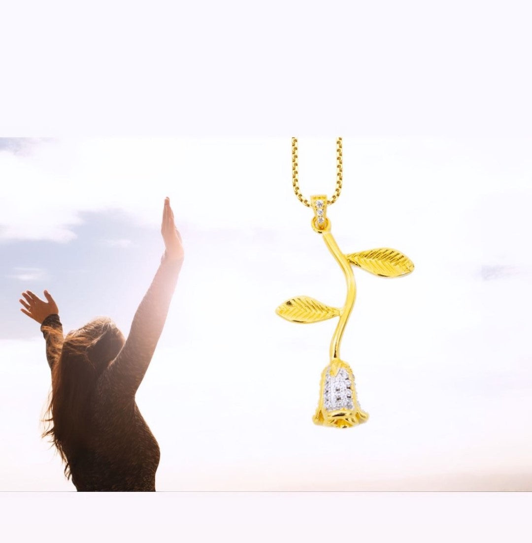 Collana Rosa della Rinascita zirconato
