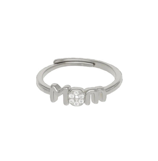 Anello scritta Mom