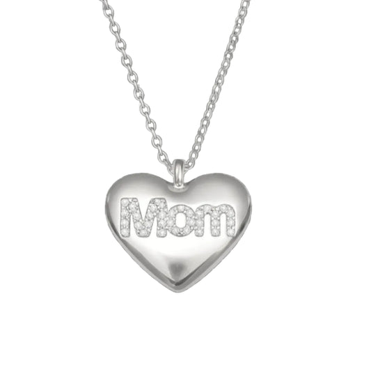 Collana cuore Mom simply