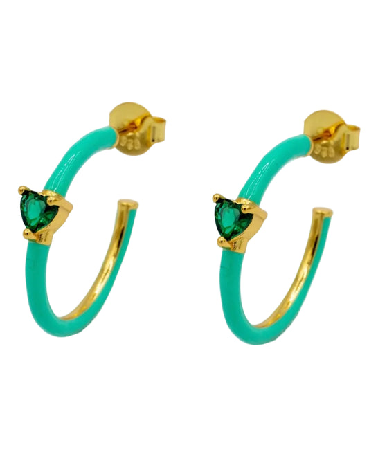Orecchini Smaltati con Cuore