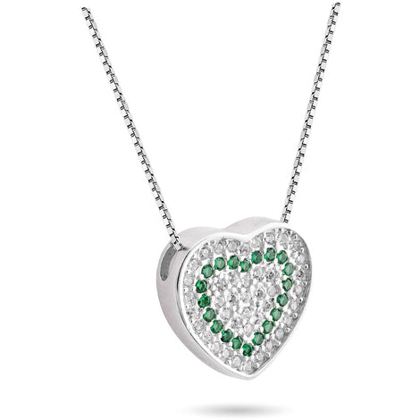 Ciondolo Cuore Pavè