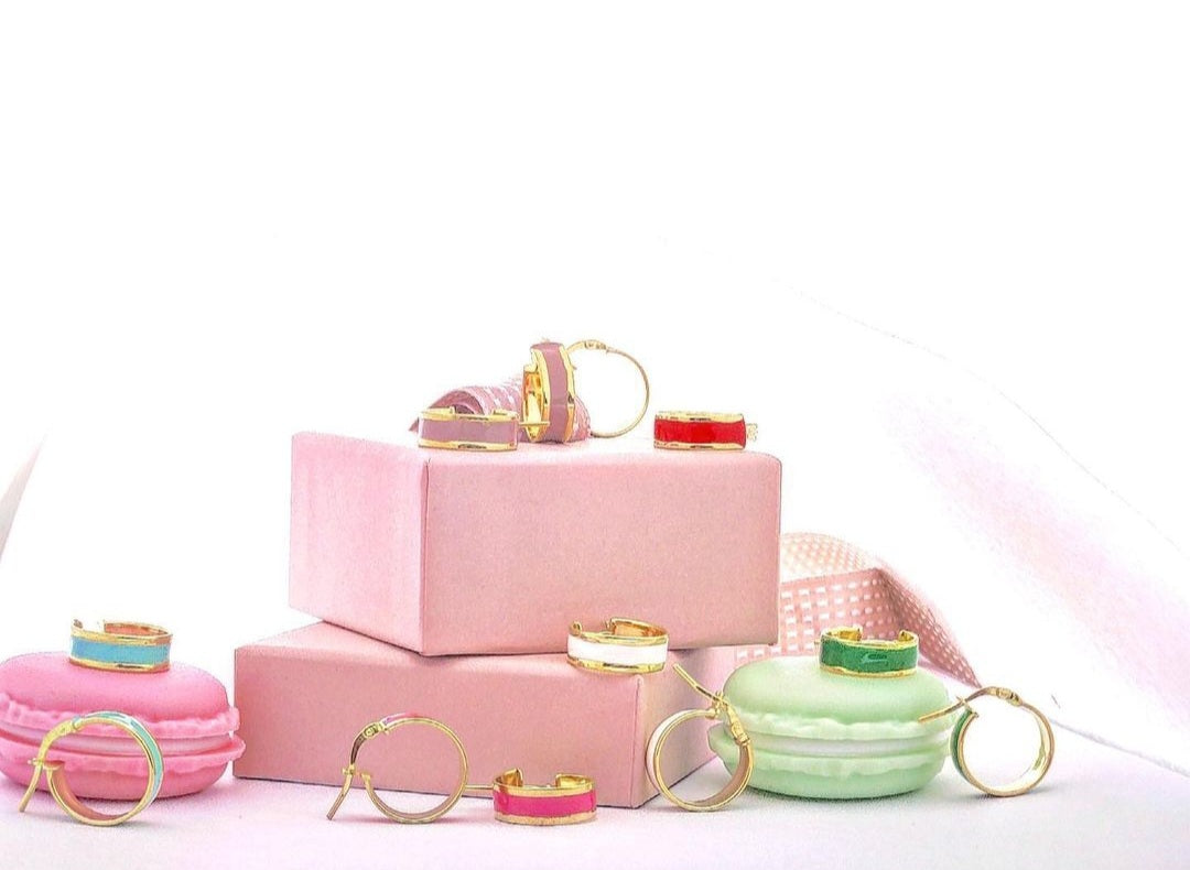 Orecchini Smaltati Positano