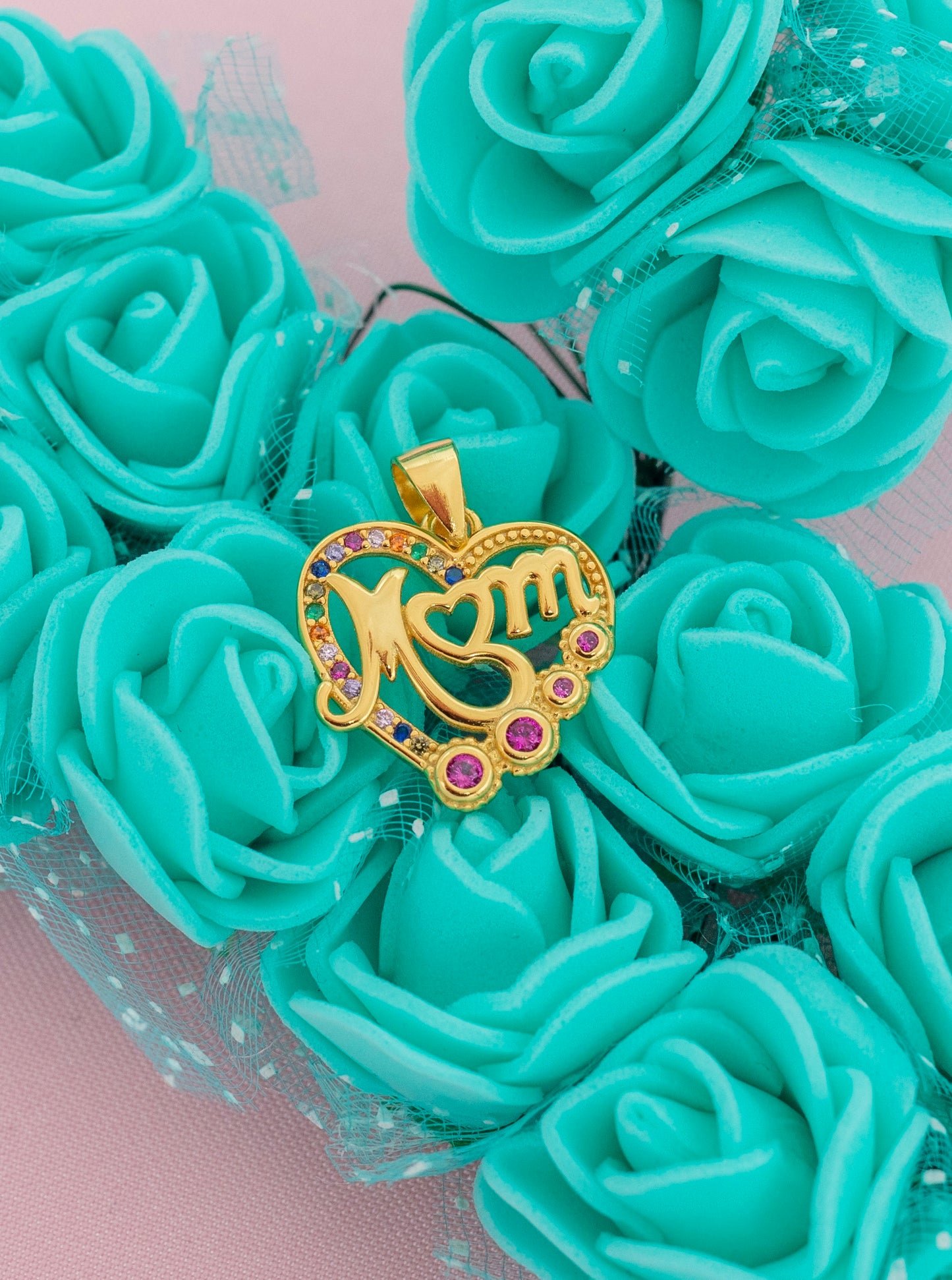 Ciondolo a cuore Mom