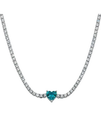 Collana Tennis Cuoricino