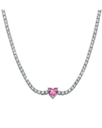 Collana Tennis Cuoricino