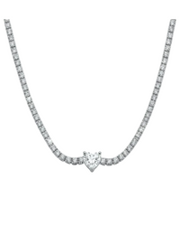 Collana Tennis Cuoricino