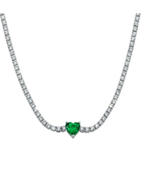Collana Tennis Cuoricino