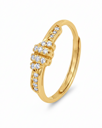 Anello Nodo Zirconato