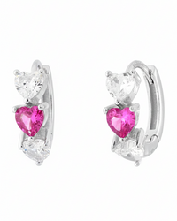Orecchini a Cerchio Trilogy Hearts