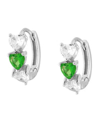 Orecchini a Cerchio Trilogy Hearts