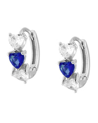 Orecchini a Cerchio Trilogy Hearts