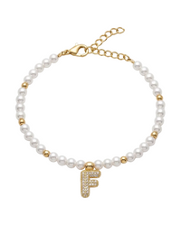 Bracciale perline Lettera