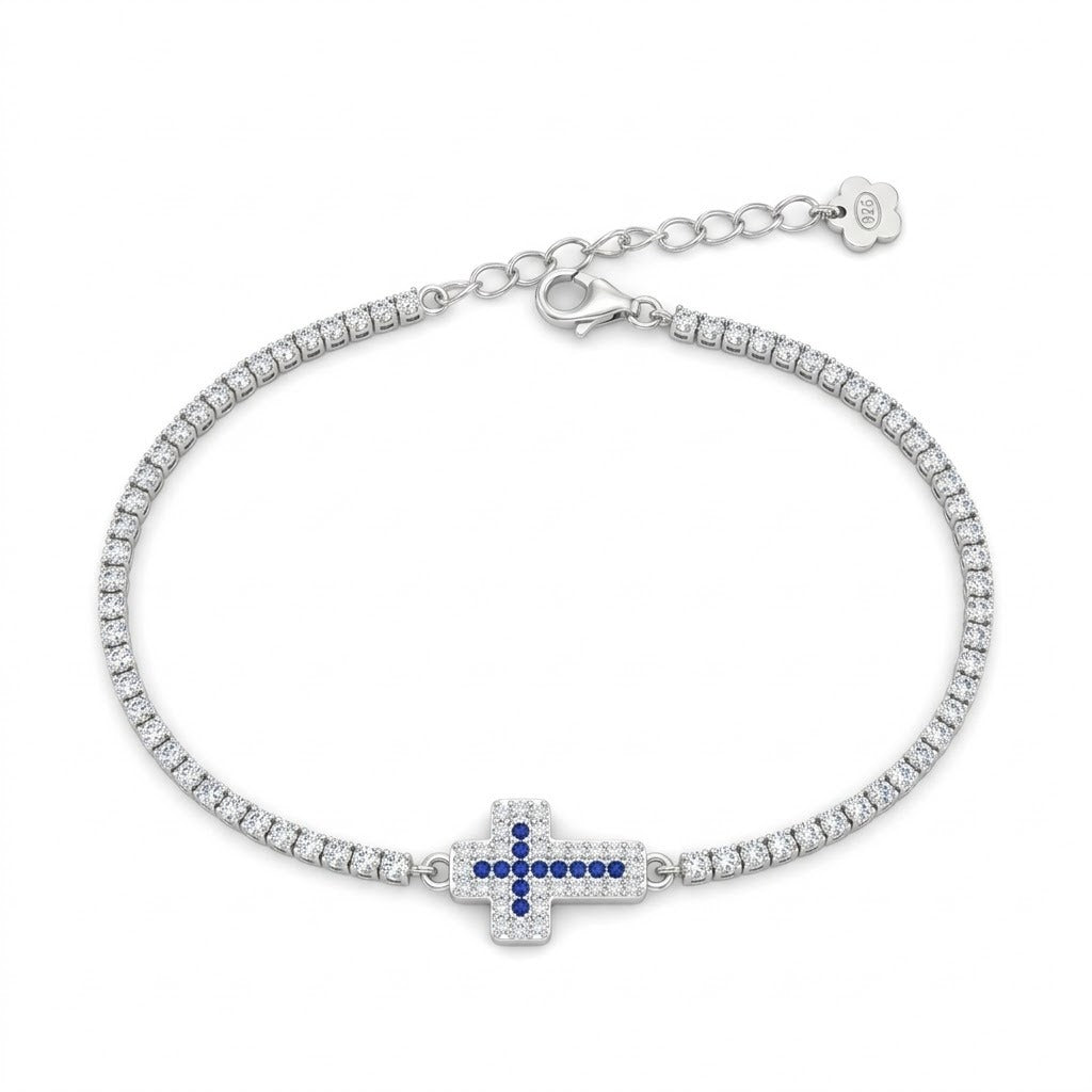 Bracciale tennis croce