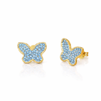 Orecchini Farfalle Zirconate