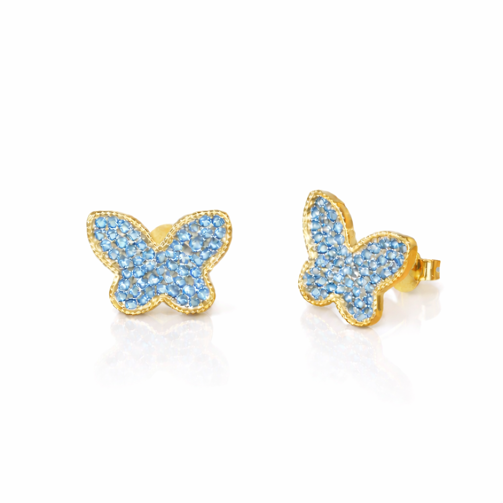 Orecchini Farfalle Zirconate