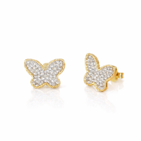 Orecchini Farfalle Zirconate