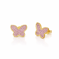 Orecchini Farfalle Zirconate