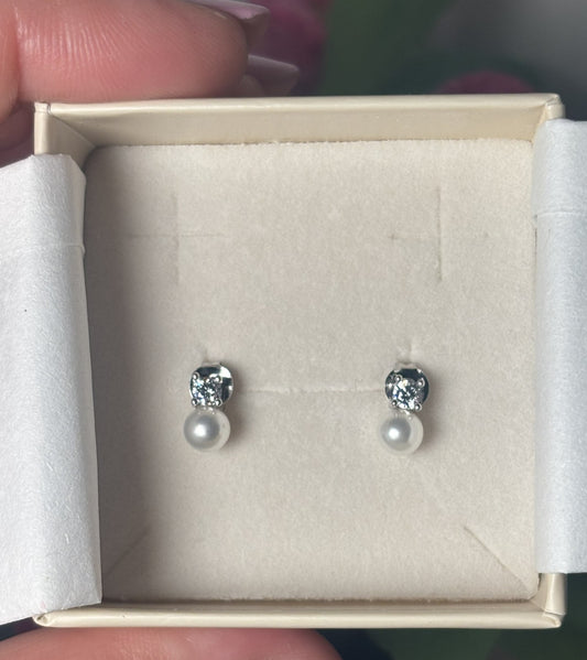 Orecchini Perla e Zircone