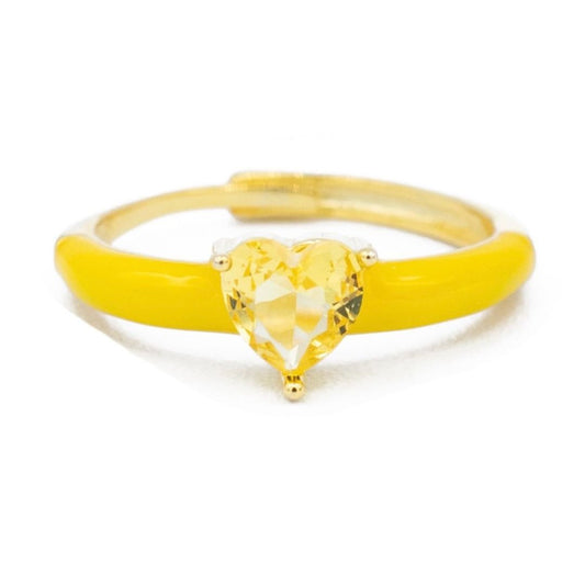 Anello Smaltato Cuore