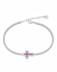Bracciale tennis croce