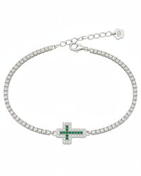 Bracciale tennis croce