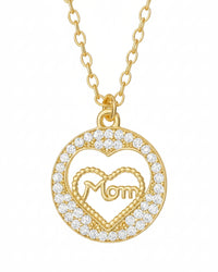 Collana cuore mamma zirconato