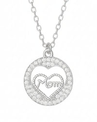 Collana cuore mamma zirconato