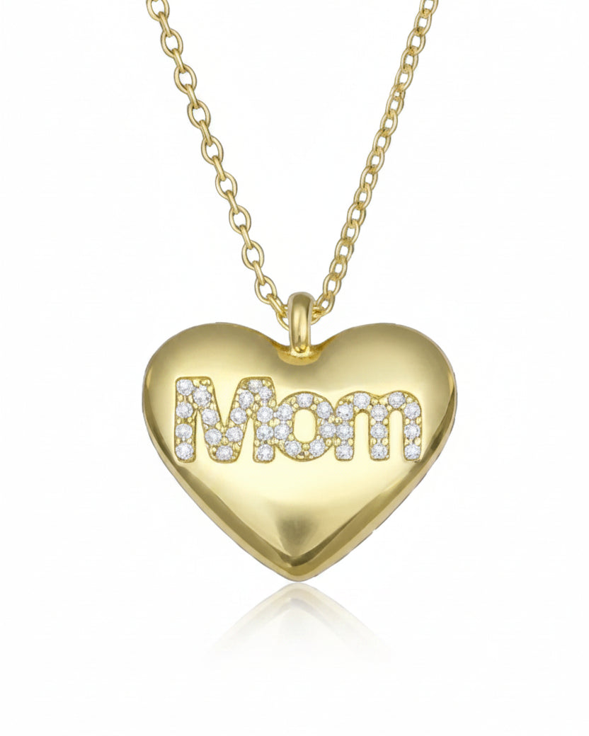 Collana cuore Mom simply