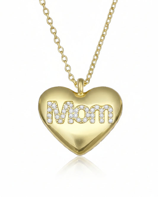 Collana cuore Mom simply
