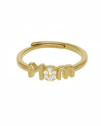Anello scritta Mom