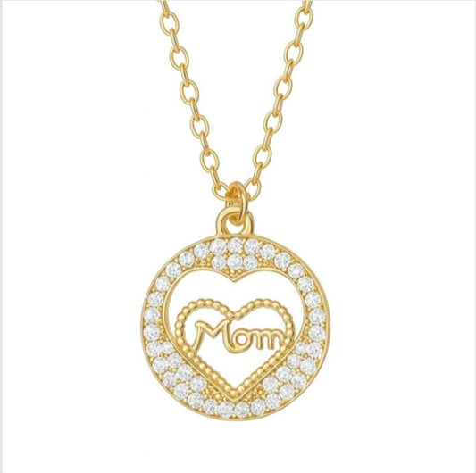 Collana cuore mamma zirconato