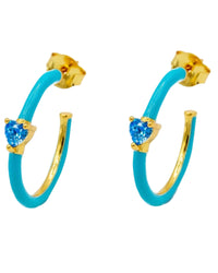 Orecchini Smaltati con Cuore
