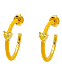Orecchini Smaltati con Cuore