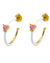 Orecchini Smaltati con Cuore